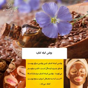  روغن گیاه کتان (برای پوست‌های چرب)