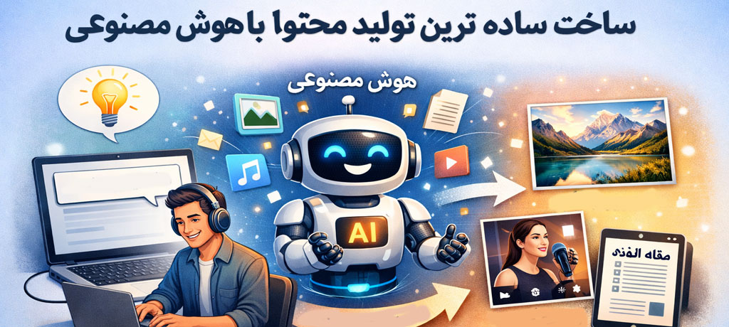 آموزش گامبهگام تولید محتوا با هوش مصنوعی